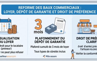 Réforme des baux commerciaux : loyer, dépôt de garantie et droit de préférence, ce qui change pour les bailleurs